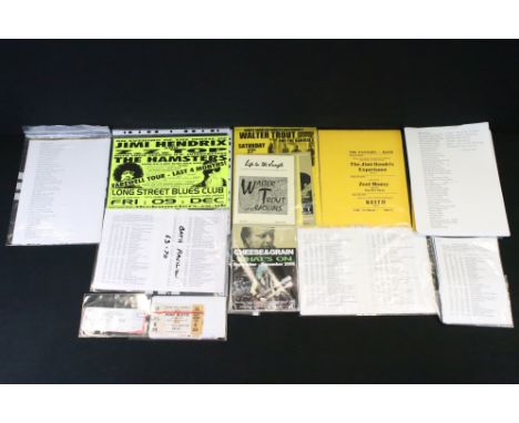 Memorabilia - Collection of tickets and flyers for local Bristol and Wiltshire venues plus stubs for the Rolling Stones Urban