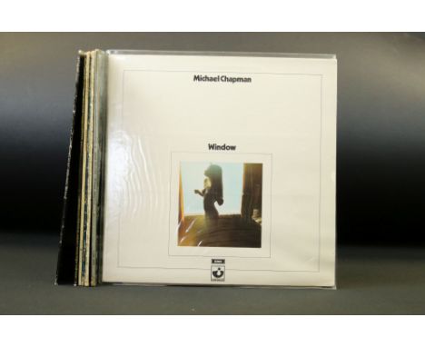 Vinyl - 7 original mainly UK albums by Michael Chapman to include: Window (UK 1st pressing, no EMI box on labels, textured ga