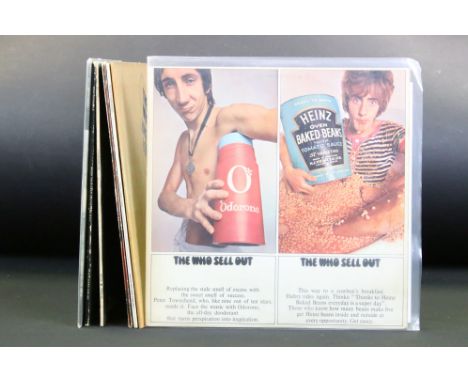 Vinyl - The Who &amp; Members, 7 albums to include:  The Who Sell Out (Original UK 1st Pressing, Mono, Track Records 612 002)
