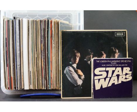 Vinyl - Over 60 Rock, Jazz &amp; Pop LPs to include The Rolling Stones x 2, The Beatles x 4, Led Zeppelin, Bob Dylan x 2, Lee