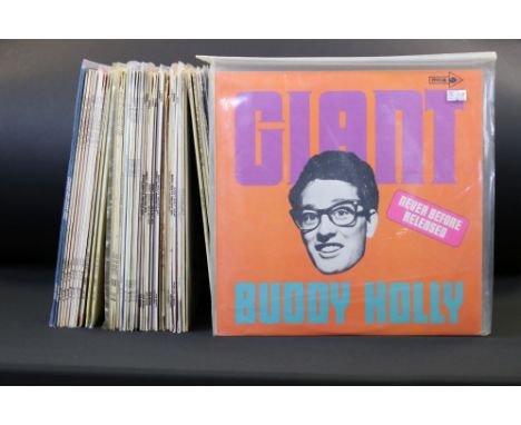 Vinyl &amp; Autograph - Approx 50 Buddy Holly / Bobby Vee LPs including one signed by Bobby Vee.  Collection spans their care