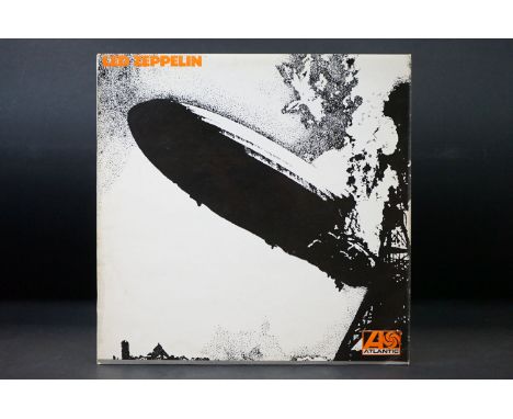 Vinyl - Led Zeppelin self titled. Original UK 2nd pressing with plum labels, this variation with orange sleeve lettering with