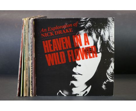 Vinyl - 12 UK pressing albums on Island Records to include: Nick Drake – Heaven In A Wild Flower - An Exploration Of Nick Dra