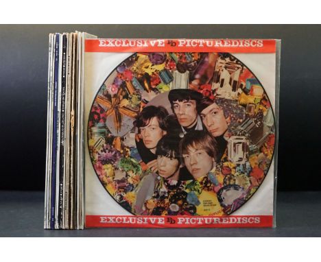 Vinyl - 12 Rolling Stones LPs and 6 picture discs to include Tattoo You, Aftermath, Record 1, Music For The Millions, Satisfa