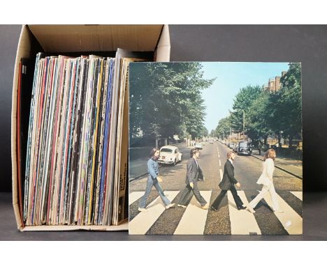 Vinyl - Approx 50 Rock &amp; Pop LPs including The Beatles, Rolling Stones, Johnny &amp; The Hurricanes, Quicksilver Messenge