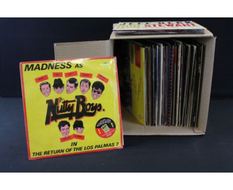 Vinyl - Over 60 Rock, Pop, Soul 12" singles including gold stamp promos &amp; factory samples including Madness (with Nutty B