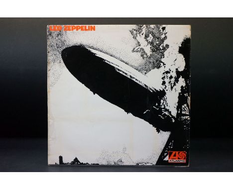 Vinyl - Led Zeppelin - Led Zeppelin. Original UK '1st pressing' with plum labels. This variation has orange sleeve lettering 