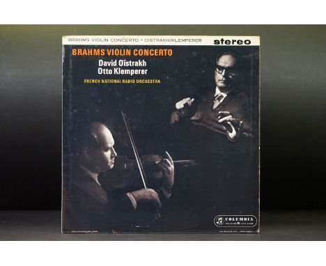 Vinyl - Classical - David Oistrakh, Otto Klemperer, Brahms Concerto. Original Uk ED1 Stereo, Silver Blue Columbia Records lab