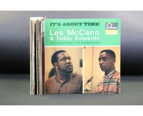 Vinyl - 9 Rare Original mainly UK pressing Jazz albums to include: Les McCann &amp; Teddy Edwards (Dutch, Fontana 688 116 ZL)