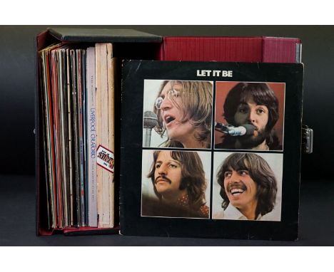 Vinyl - 18 Beatles &amp; Related LPs and 2 box sets to include The Beatles From Liverpool (8 Cassette box set), Paul McCartne