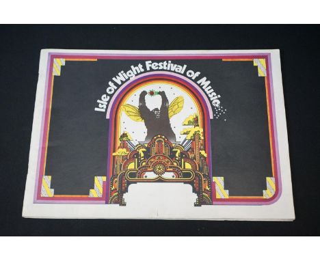 Memorabilia - Isle Of Wight Music Festival 1969 programme, no Bob Dylan Fender and one loose page.&nbsp; VG overall