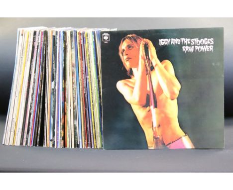 Vinyl - Over 50 Rock &amp; Pop LPs to include Iggy &amp; The Stooges, Jimi Hendrix, Jethro Tull, Blondie, Bob Marley, Marilli
