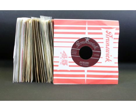 Vinyl - Over 50 Buddy Holly And The Crickets US 7” singles including original pressings on Coral, limited re-issues and colou