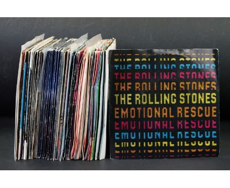 Vinyl - over 65 The Rolling Stones and members 7” 45rpm singles spanning their career from the 1970s onward, including pictur