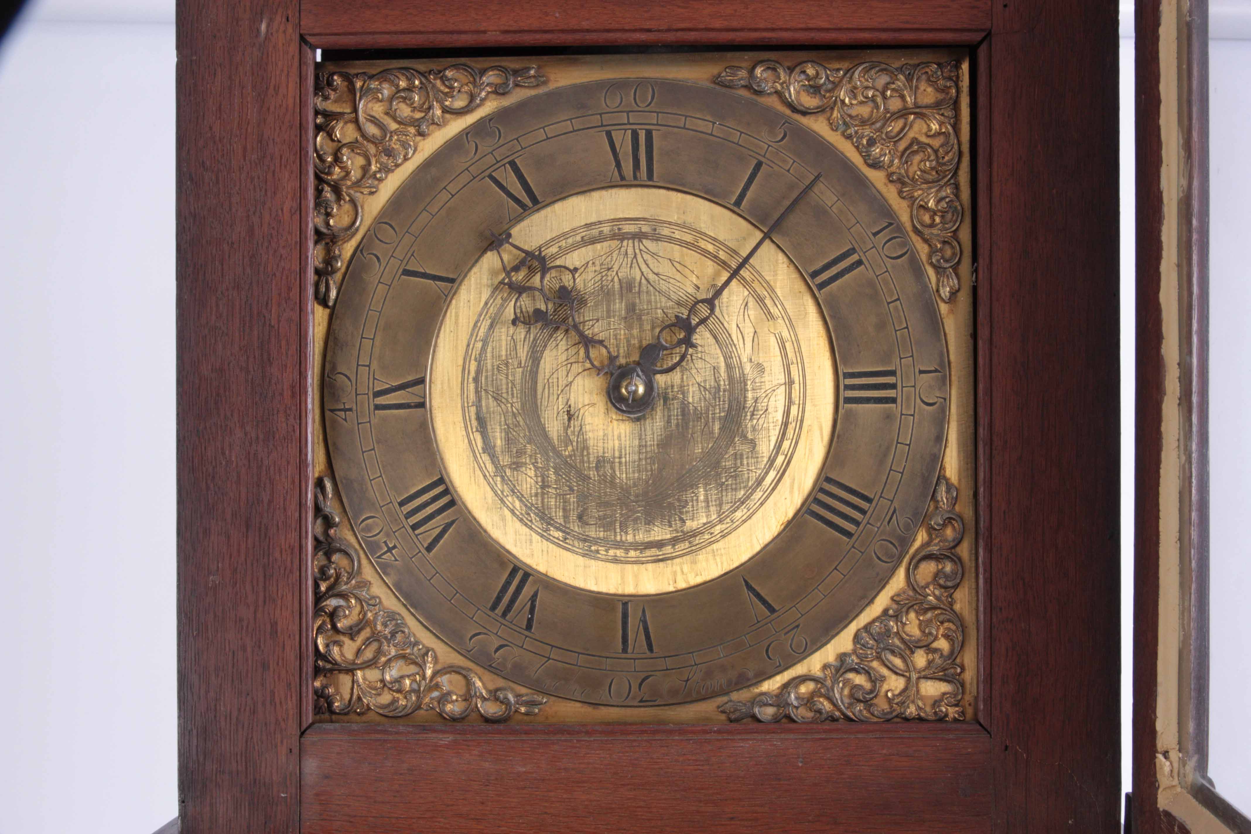 WALTER ARCHER, STOW (ON THE WOLD)AN 18TH CENTURY OAK 30 HOUR LONGCASE