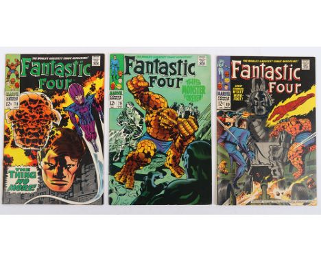 Fantastic Four, No 78, 79 &amp; 80  Marvel Silver Age Comics, 78 September 1968, cover price 12c, writer Stan Lee, cover art 