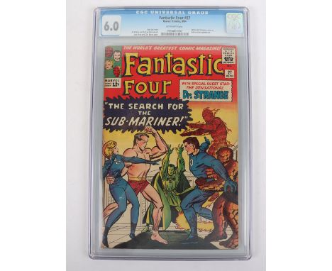 Fantastic Four, No 27 Marvel Silver Age CGC Comic 27 June 1964,  cover price 12c, writer Stan Lee, cover art  by  Jack Kirby&