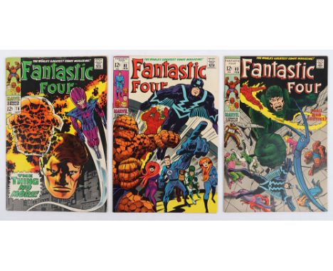 Fantastic Four, No 78, 82 &amp; 83  Marvel Silver Age Comics, 78 September 1968, cover price 12c, writer Stan Lee, cover art 