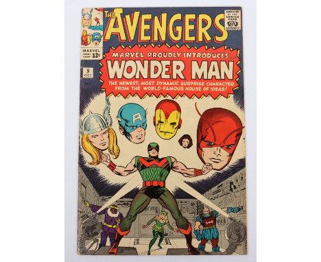 The Avengers No.9&nbsp; Marvel Silver Age Comics October 1964, cover price 12c, first appearance of Wonder Man (Simon William