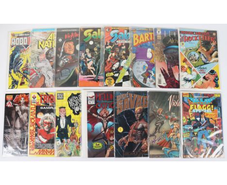 Quantity of Vintage Miscellaneous comics, including: Eagle Comics, RoboHunter APRIL #1, Adventure Comics Ape Nation #1, Innov