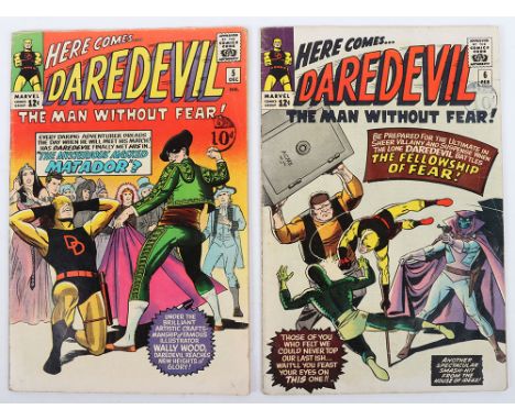 DareDevil, No 5 &amp; 6  Marvel Silver Age Comics, 5 December 1964, 1st appearance ‘Matador’ cover price 12c, UK 10d stamp, w