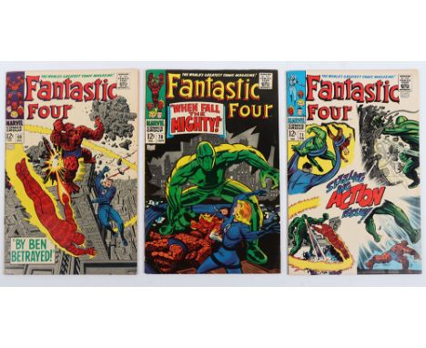 Fantastic Four, No 69, 70 &amp; 71 Marvel Silver Age Comics, 69 December 1967, 1st Appearance of the Scavenger, cover price 1