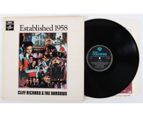 Cliff Richard &amp;The Shadows-Established 1958 Signed by Cliff and all the shadows Vinyl LP, Album, Columbia- SX6282, Countr