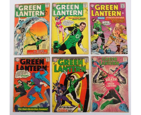 Six Green Lantern No DC Silver Age Comics, 26 January 1964, 28 April 1964, 39 September 1965, 44 April 1966, 47 September 196