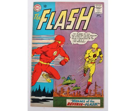 The Flash No 139 DC Silver Age Comic, 139 September 1963, cover price 12c, first appearance of Professor Zoom, writer John Br