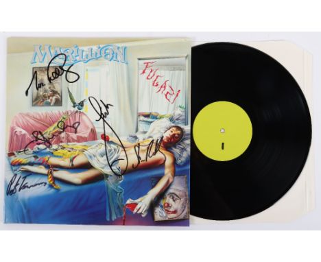 Signed on the cover by the band Marillion ‘Fugazi’ Vinyl LP, Album, Label:Emi EMC 2400851, Country :UK, Released:1984, Genre:
