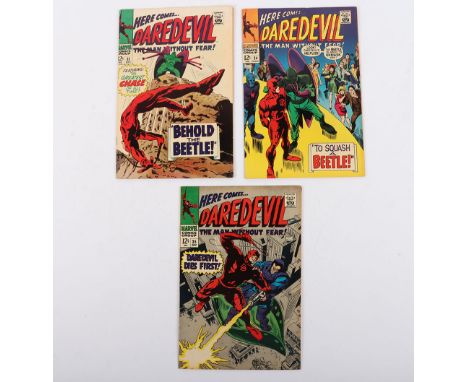 DareDevil, No 33, 34 &amp; 35 Marvel Silver Age Comics, 33 October 1967, cover price 12c, writer Stan Lee, cover art by Gene 