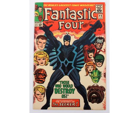 Fantastic Four, No 46 Marvel Silver Age Comic, 46 January 1966, 1st appearance of “The Seeker”  cover price 12c, writer Stan 
