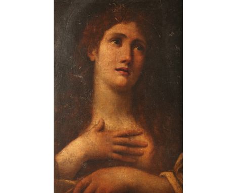 Unsigned (18th Century), Unframed oil on canvas, ‘Biblical Study, Portrait of a Young Woman’, 85cm x 50cm