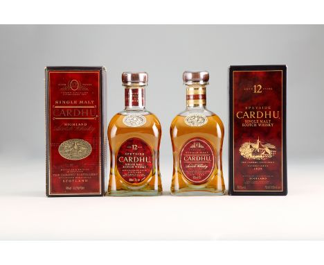 Cardhu 12 year old Single Malt Highland Scotch Whisky 70cl boxed, Cardhu 12 year old Single Malt Speyside Whisky 70cl boxed (