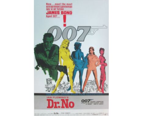 UNITED ARTISTS 1963, 'Dr No' lithograph, reproduction poster, 88cm x 58cm, framed.