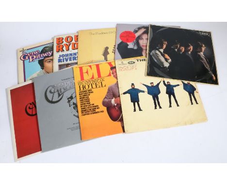 9x LPs to include The Beatles - Help! ( PMC 1255 ) and The Rolling Stones - The Rolling Stones ( LK 4605 )(vinyl records)