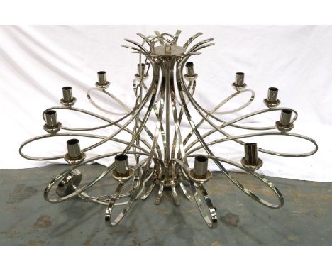 Twelve sconce hanging ceiling light, H: 50 cm. Not available for in-house P&amp;P 