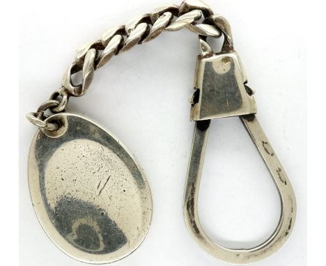 Tiffany &amp; Co heavy gauge keyring, L: 14 cm. P&amp;P Group 1 (£14+VAT for the first lot and £1+VAT for subsequent lots) 
