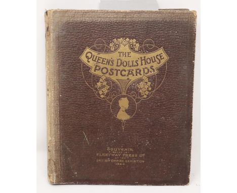 Postcard album, The Queens Dolls House, souvenir issue Fleetwood Press British Empire exhibition 1924. P&amp;P Group 2 (£18+V