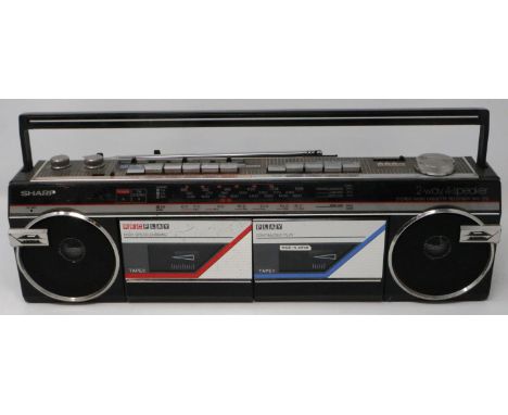 Sharp 2-way 4-speaker stereo radio cassette recorder, model WQ-272. Not available for in-house P&amp;P 