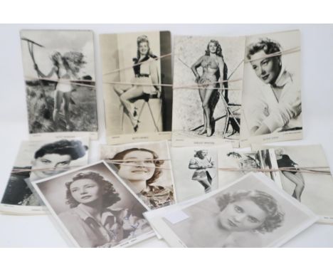 Real photographic postcards including three with ink signatures and two Marilyn Monroe. P&amp;P Group 1 (£14+VAT for the firs