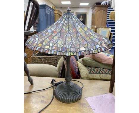 A Tiffany style lamp, height 60cm