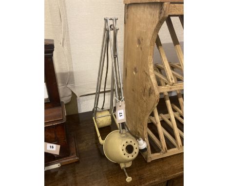 A vintage architect's anglepoise lamp