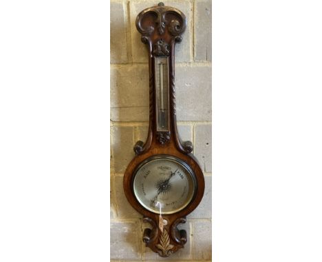 A William IV wheel barometer marked Sheard Oxford, height 102cm