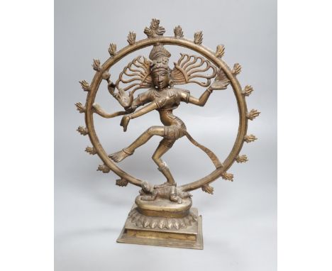 An Indian bronze figure of Shiva Nataraja, early 20th century, height 32cmCONDITION: Provenance - Alfred Theodore Arber-Cooke