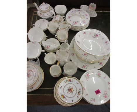 A Spode Rockingham teaset, a Crown Staffordshire part dinner service and other ceramics