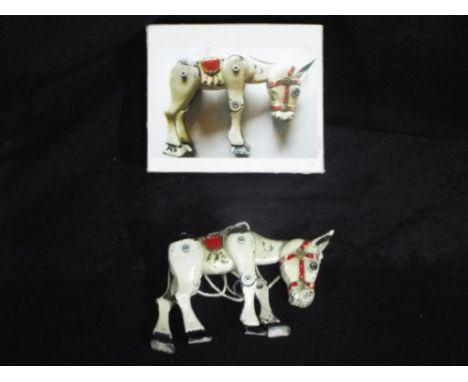 Moko - A Moko Muffin the Mule marionette. The item appears to have replacement strings with what appears to be original finge