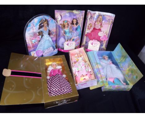 Barbie by Mattel - a collection of six Barbie dolls to include model numbers J8887, J8889, 16746, 16353, 29385 and G8401 [6].