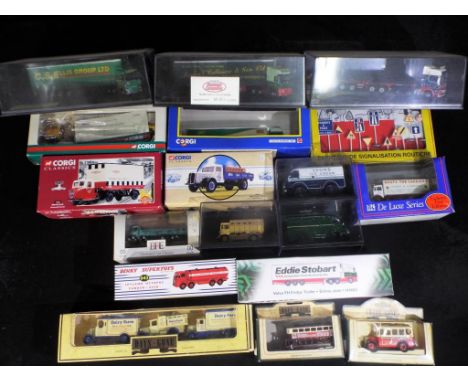 Oxford Diecast, Lledo Corgi, Atlas Editions  - 17 boxed diecast model vehicles in various scales with a boxed set of Atlas 'D