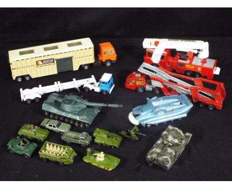 Dinky, Corgi, Matchbox - A small quantity of diecast model vehicles in various scales. Lot includes Dinky 104 Spectrum Pursui